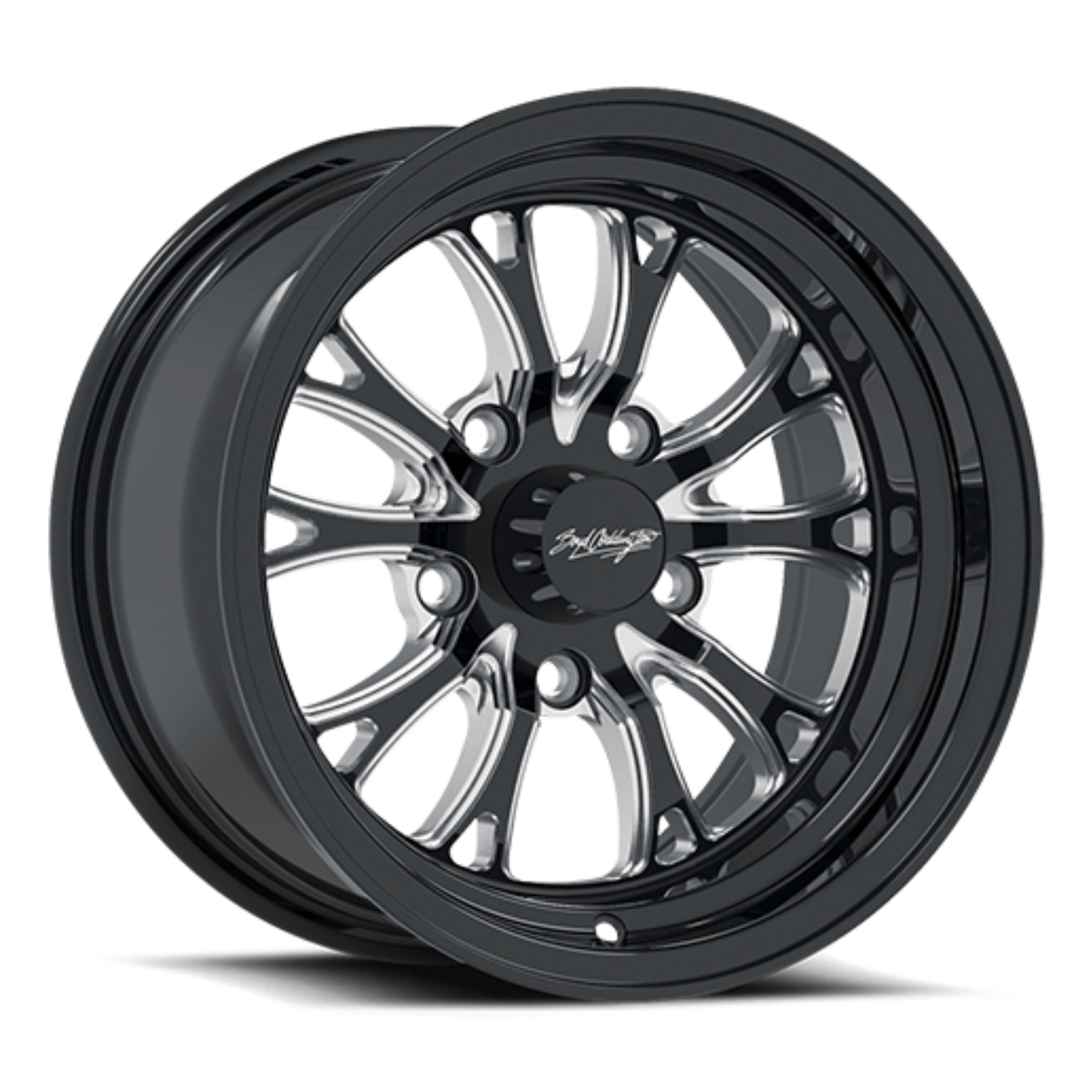 Boyd Coddington Bristol Wheels 15x8, Gloss Black Milled