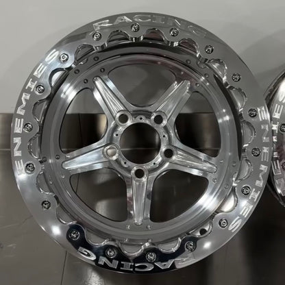 15" PRO-DRAG Beadlock Conversion - POLISHED
