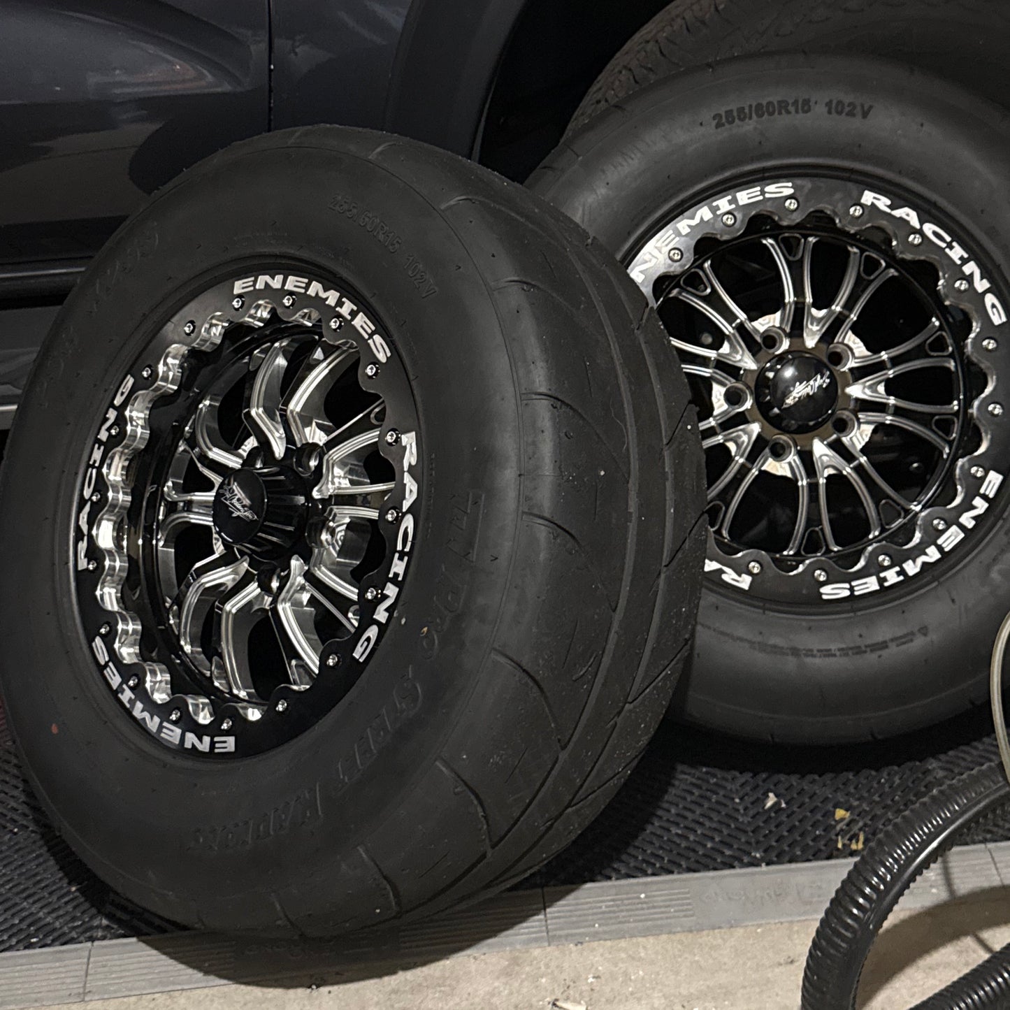 Boyd Coddington Bristol Wheels 15x9, Gloss Black Milled - PRO DRAG Beadlock